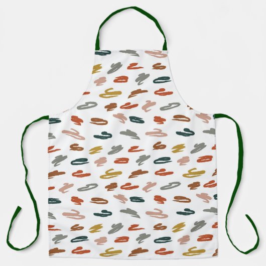 絵を描抽象芸術 エプロン (正面)