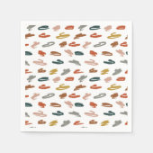 絵を描抽象芸術 スタンダードカクテルナプキン (正面)