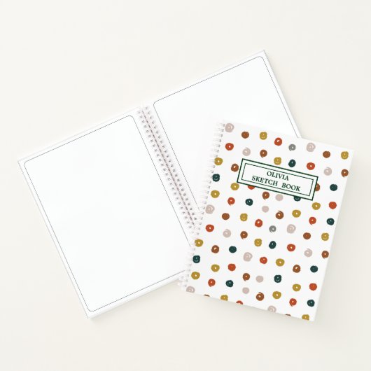 絵を描抽象芸術 ノートブック (内部)