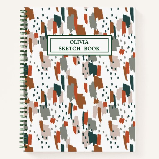 絵を描抽象芸術 ノートブック (正面)