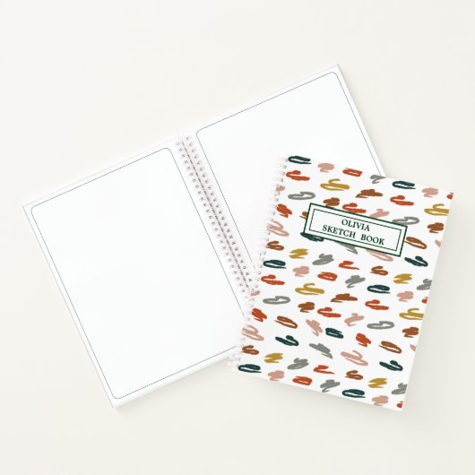 絵を描抽象芸術 ノートブック (内部)