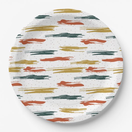 絵を描抽象芸術 ペーパープレート (正面)