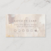 絵を描抽象芸術 | ミニマルエレガントリストとロゴ ロイヤリティカード (正面)