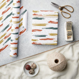 絵を描抽象芸術 ラッピングペーパー