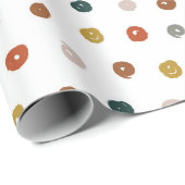 絵を描抽象芸術 ラッピングペーパー (ロールコーナー)