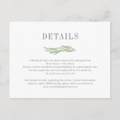 絵を描支店結婚の詳細エンクロージャカード ポストカード (正面)