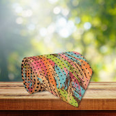 絵を描数々の色抽象芸術グラデーション黒ドット ネクタイ