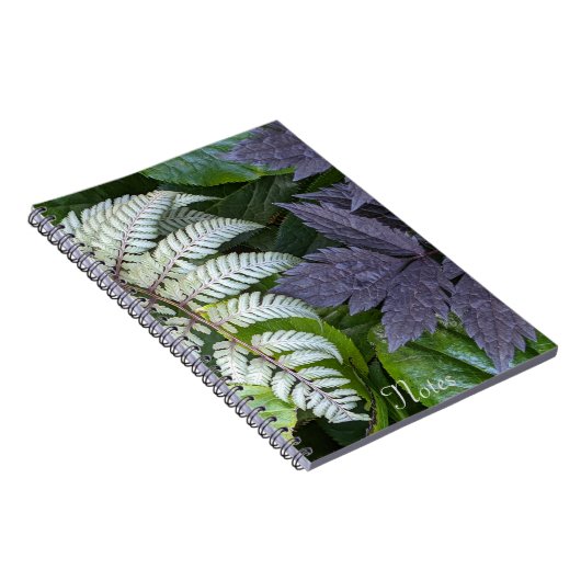 絵を描日本のシダと葉のフローラ ノートブック (右側)