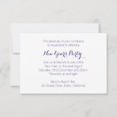 絵を描星パーティー招待状 招待状 (裏面)