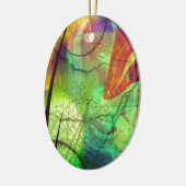 絵を描星雲 – 火口抽象芸術 セラミックオーナメント (左)