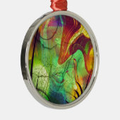 絵を描星雲 – 火口抽象芸術 メタルオーナメント (右)