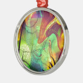 絵を描星雲 – 火口抽象芸術 メタルオーナメント (左)