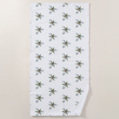 絵を描春野花ビーチタオル ビーチタオル (正面)