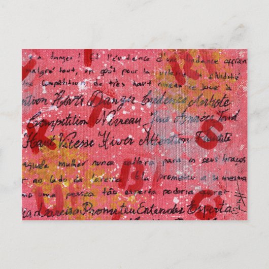 絵を描書帆布 ポストカード (正面)