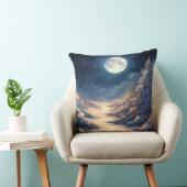 絵を描月に照らされた冬のシーンシーズン クッション (椅子)