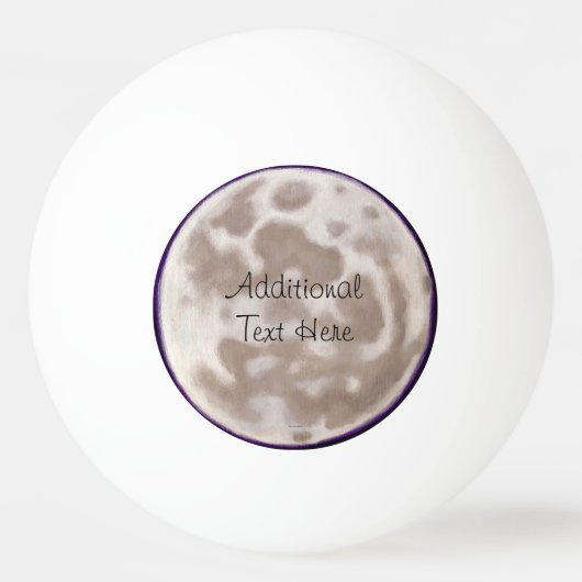 絵を描月 卓球ボール (裏面)