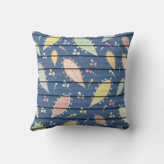 絵を描木像 クッション (裏面)