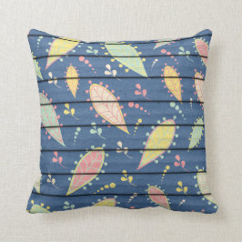 絵を描木像 クッション