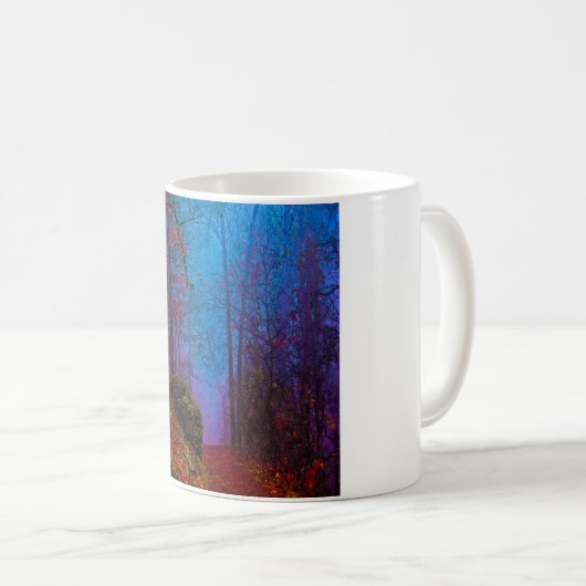 絵を描林秋の紫霧 コーヒーマグカップ (正面右)