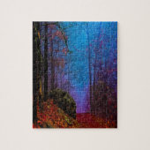 絵を描林秋の紫霧 ジグソーパズル (縦)