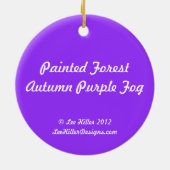 絵を描林秋の紫霧 セラミックオーナメント (裏面)