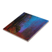 絵を描林秋の紫霧 タイル (側面)