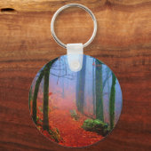 絵を描林秋の青い霧 キーホルダー (正面)