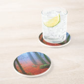 絵を描林秋の青い霧 コースター (側面)