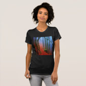 絵を描林秋の青い霧 Tシャツ (正面フル)