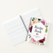絵を描梅紫桃花レシピ本 ノートブック (内部)