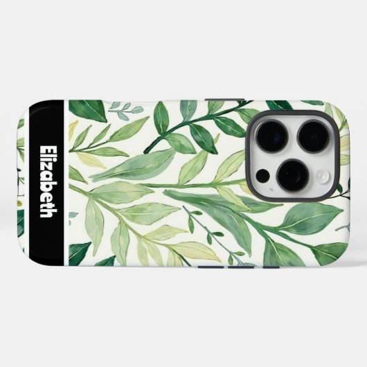 絵を描植物電話頭が切れるアクセサリー Case-Mate iPhoneケース (裏面 (横))