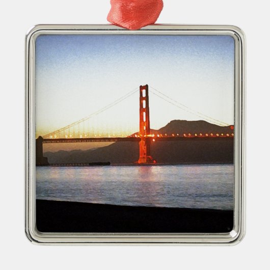 絵を描橋 メタルオーナメント (正面)