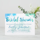 絵を描水カラーブライダルシャワー招待状 招待状 (スタンド正面)