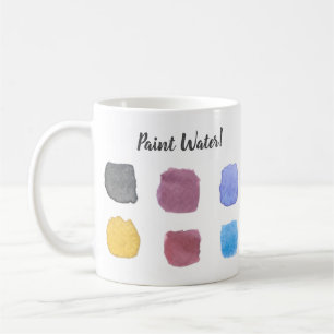 絵を描水彩画家名モノグラム コーヒーマグカップ