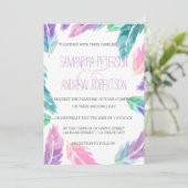 絵を描水結婚色 招待状 (スタンド正面)