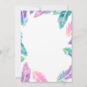 絵を描水結婚色 招待状 (裏面)