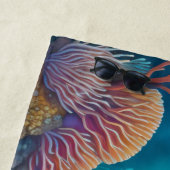 絵を描海底礁シーンフィッシュサンゴ ビーチタオル (インサイチュ)