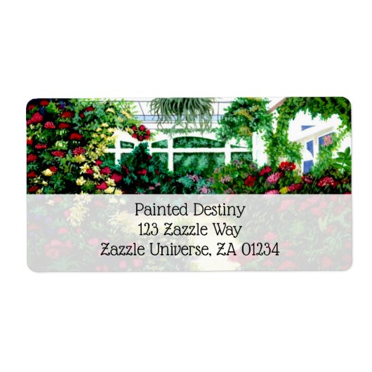 絵を描温室ラベル ラベル (正面)