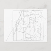 絵を描番号はがき ポストカード (正面)