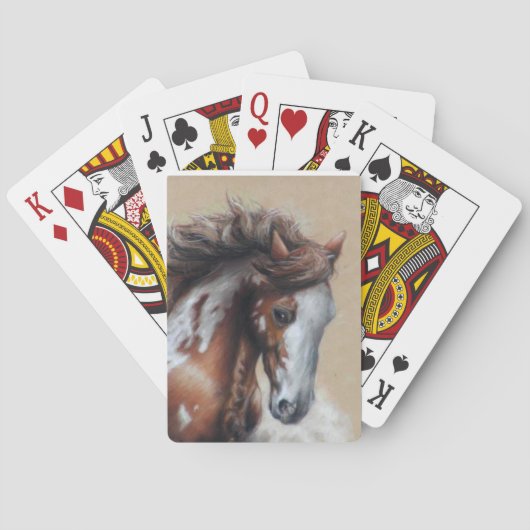 絵を描砂漠の馬 トランプ (裏面)