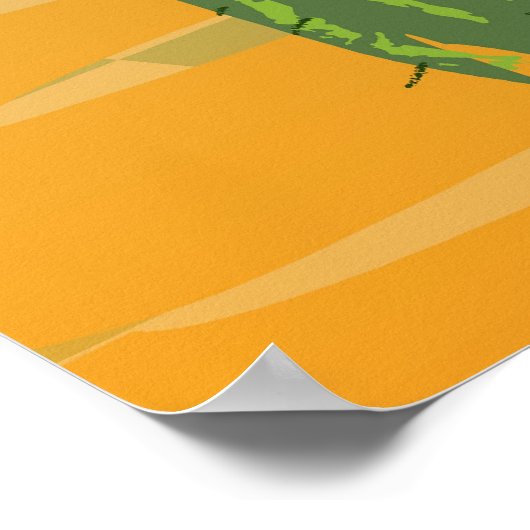 絵を描砂漠 ポスター (角)