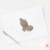 絵を描祈手 ラウンドシール (封筒)