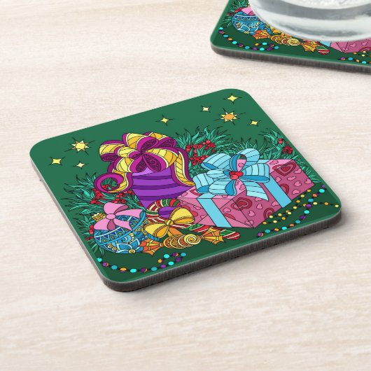 絵を描祝かわいらし日 コースター (左側)