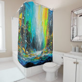 絵を描秋 シャワーカーテン (インサイチュ)