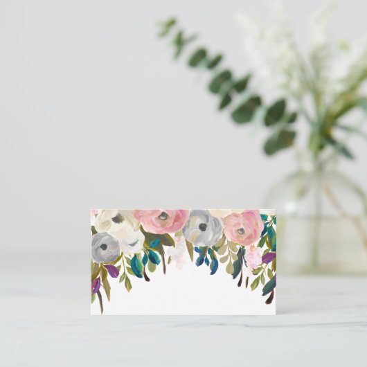 絵を描空白の結婚座席表。 プレイスカード (スタンド正面)