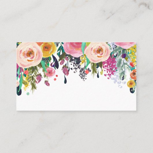 絵を描空白の結婚座席表。 プレイスカード (裏面)