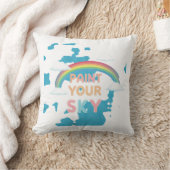 絵を描空 クッション (ブランケット)