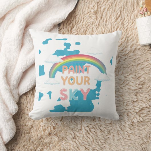 絵を描空 クッション (ブランケット)
