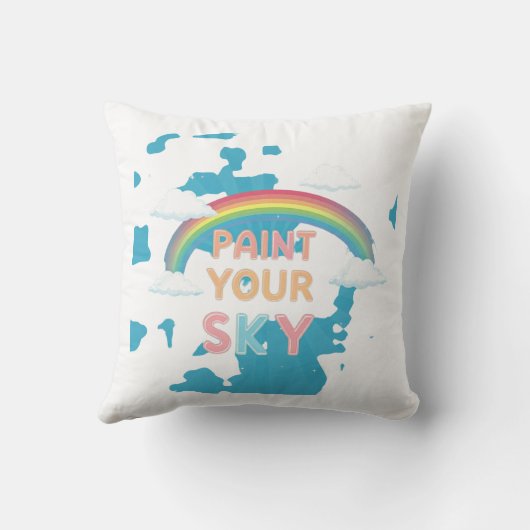 絵を描空 クッション (裏面)