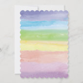 絵を描第10期女子誕生日招待状 招待状 (裏面)